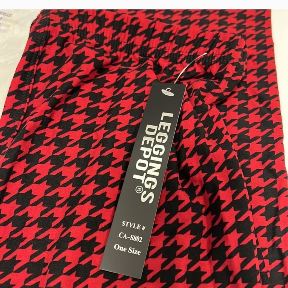 RED &BLACK LEGGINGS - Picture 4 of 6